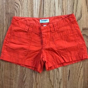SALE! Old Navy orange shorts. Size 2